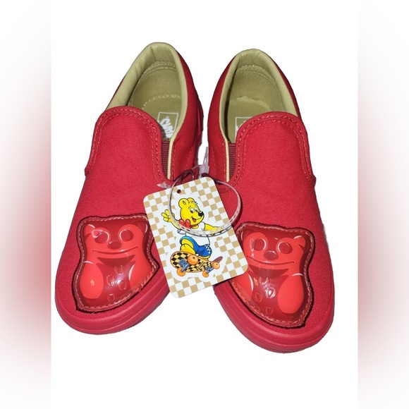Vans x Hasbro Red Gummy Bear Slip Ons - Picture 6 of 7